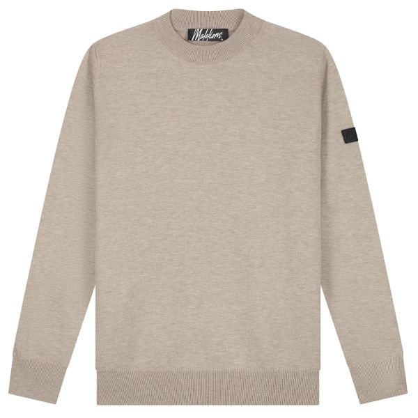 Malelions Knitted Sweater Beige