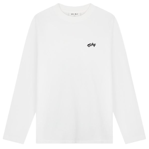 Olaf Signature Longsleeve T-shirt Wit