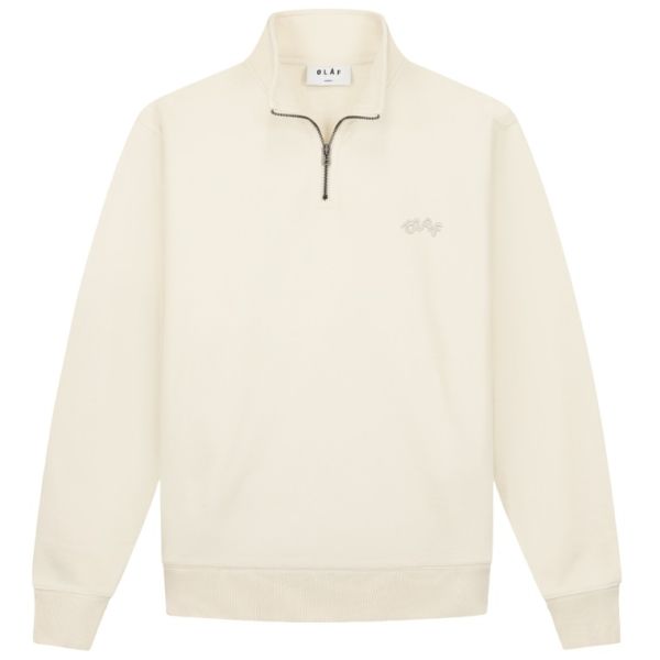 Olaf Signature Mockneck Sweater Off White