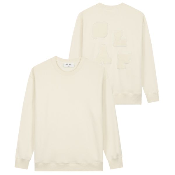 Olaf Varsity Sweater Off White