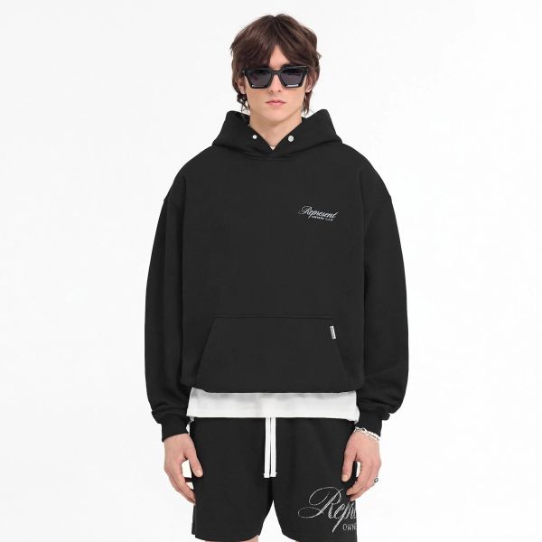 Represent Owners Club Script Hoodie Zwart