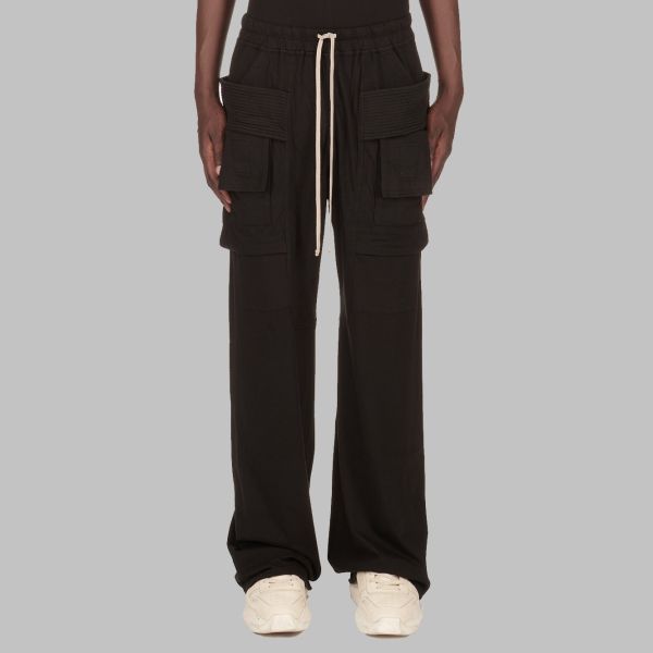 Rick Owens DRKSHDW Creatch Wide Cargo Broek Zwart