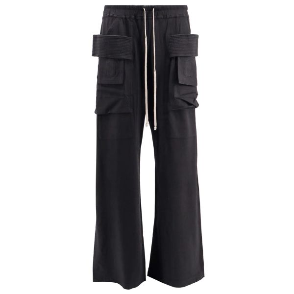 Rick Owens DRKSHDW Creatch Wide Cargo Broek Zwart