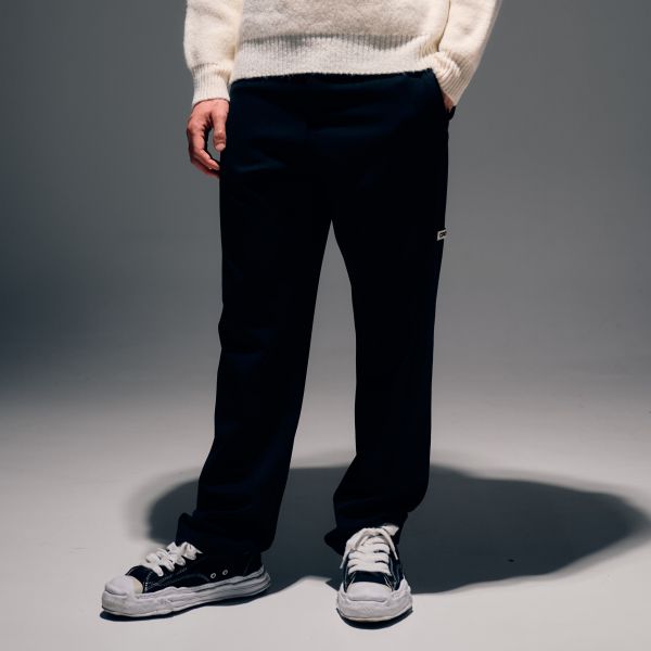 Croyez Étiquette Straight Chino Zwart