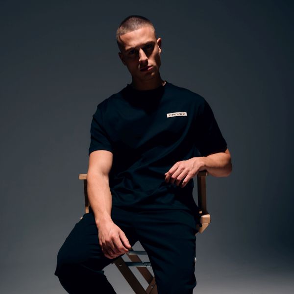Croyez Étiquette T-shirt Zwart