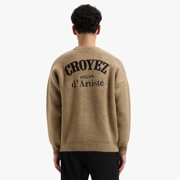 Croyez Gallery Knit Sweater Beige