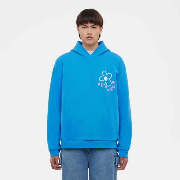 Flâneur Blossom Hoodie Blauw