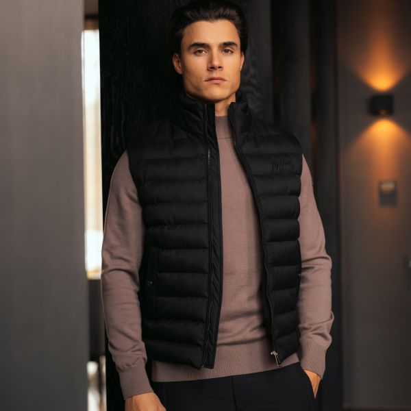 Malelions Melange Bodywarmer Zwart