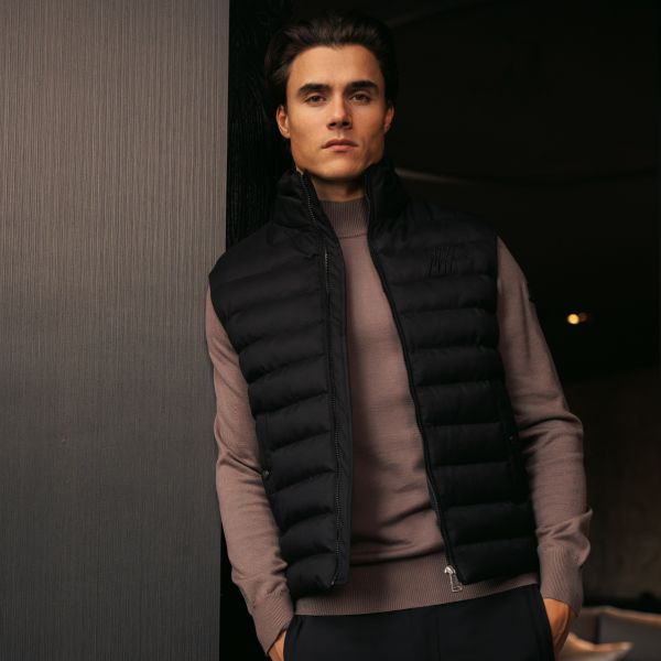 Malelions Melange Bodywarmer Zwart