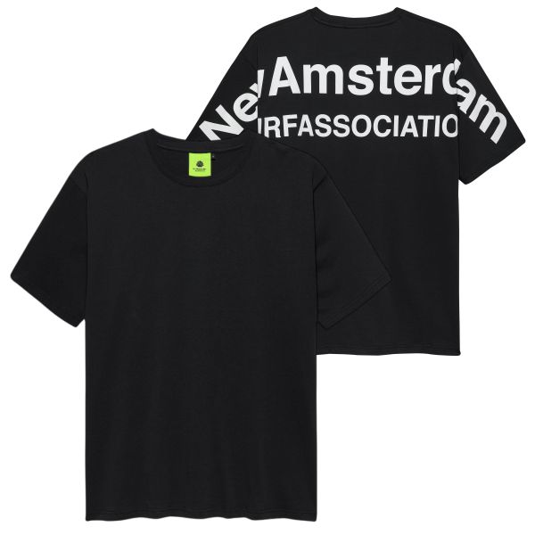 New Amsterdam Surf Association Big Name T-shirt Zwart