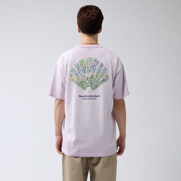 New Amsterdam Surf Association Tall Grass T-shirt Roze
