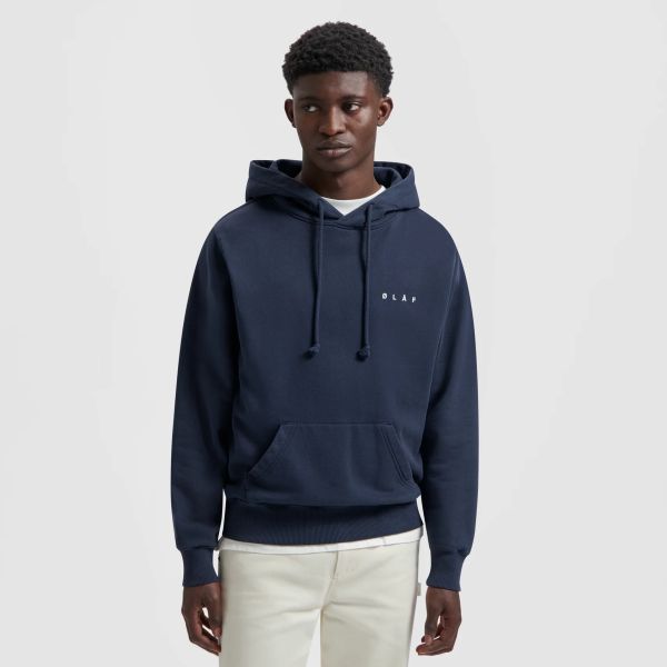 Olaf Spiral Face Hoodie Navy