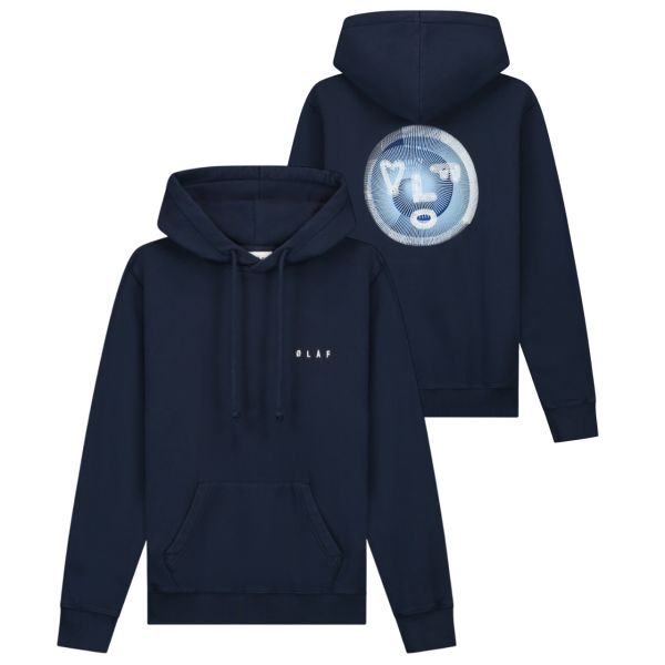Olaf Spiral Face Hoodie Navy