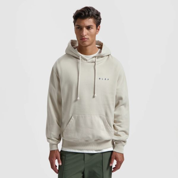 Olaf Spiral Face Hoodie Off White