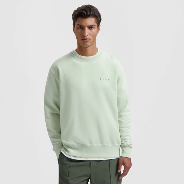 Olaf Spiral Face Sweater Groen