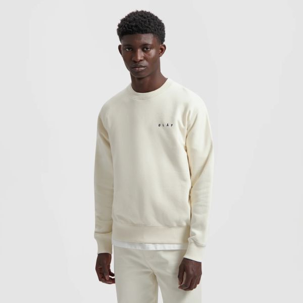 Olaf Spiral Face Sweater Off White