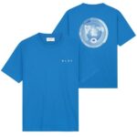 Olaf Spiral Face T-shirt Blauw