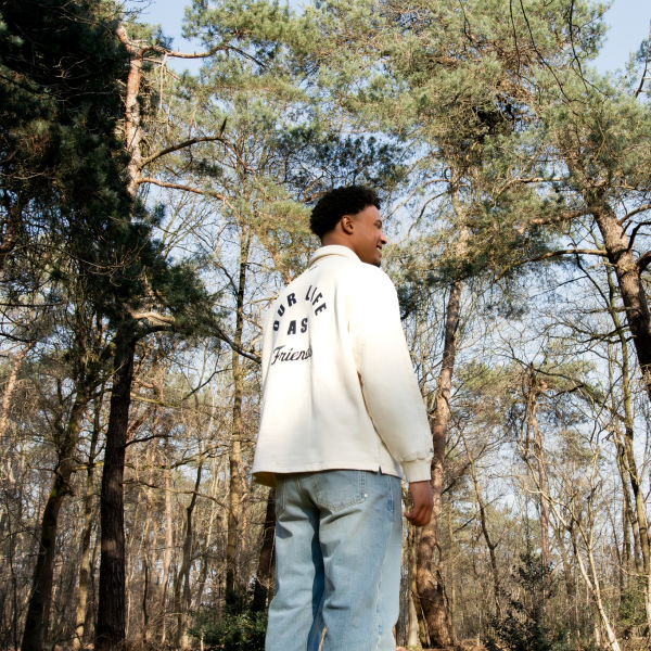 Olaf Olaf Varsity Polo Sweater Grijs2
