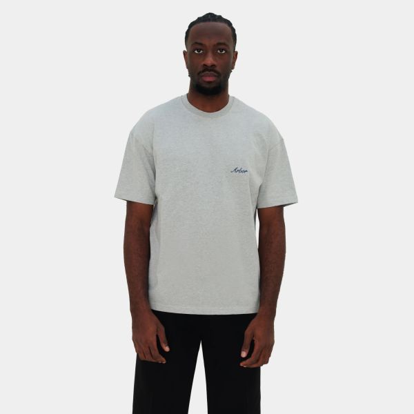 Arbor Antwerp Blue Twisted T-shirt Grijs