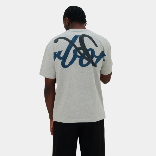 Arbor Antwerp Blue Twisted T-shirt Grijs