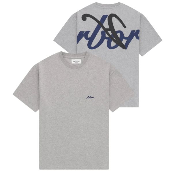 Arbor Antwerp Blue Twisted T-shirt Grijs