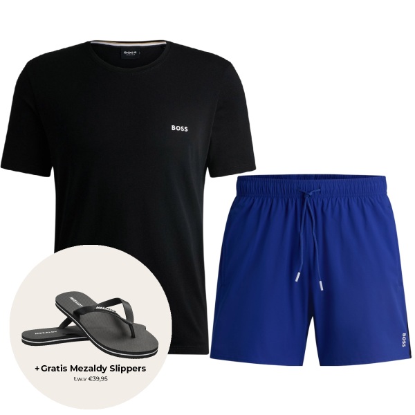 boss iconic zomerset zwart blauw