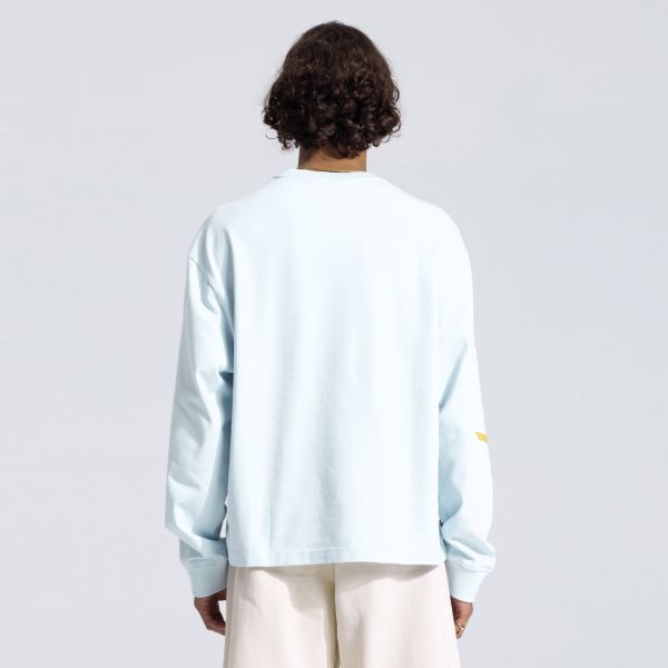 Bram’s Fruit Clock Longsleeve T-shirt Licht Blauw