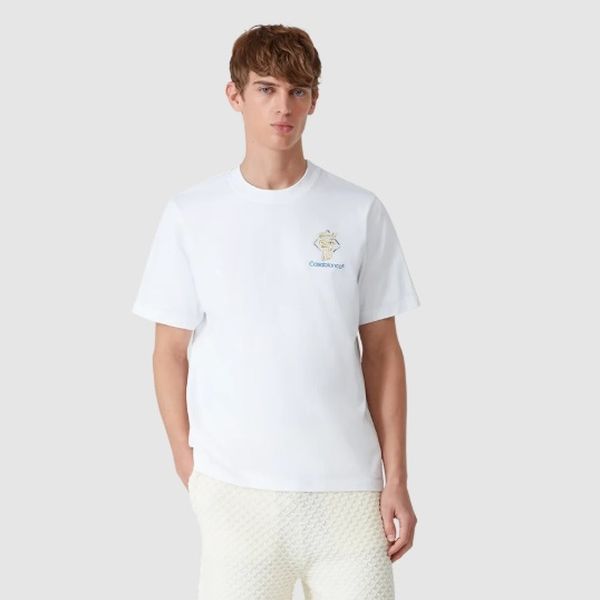 Casablanca Diamond Column T-shirt Wit