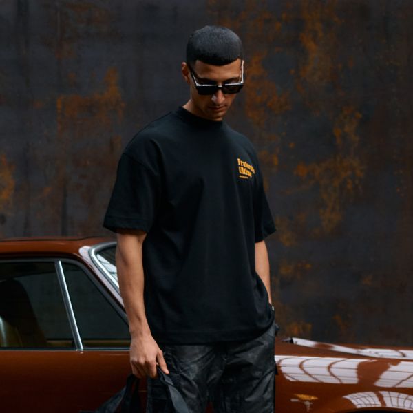 Croyez Vintage Eagle T-shirt Zwart