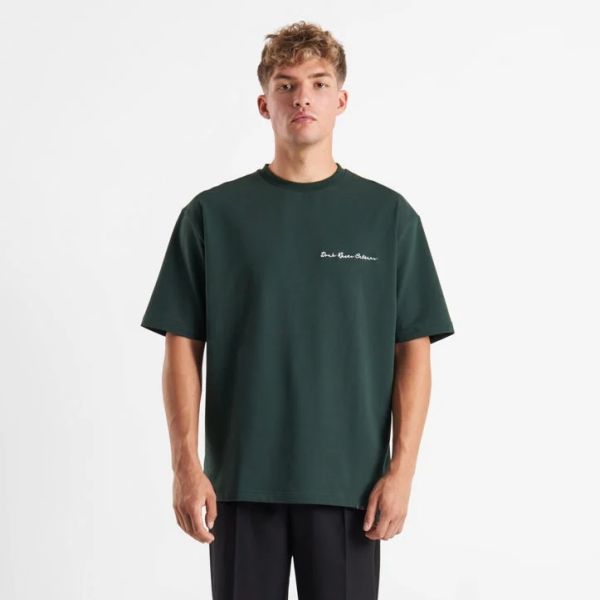 Don't Waste Culture Sardo T-shirt Donker Groen