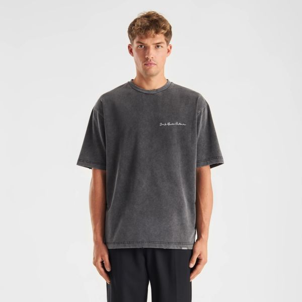 Don't Waste Culture Sardo T-shirt Washed Zwart