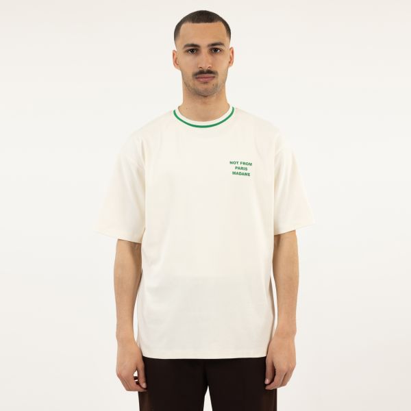 Drôle De Monsieur Slogan Sport T-shirt Off White