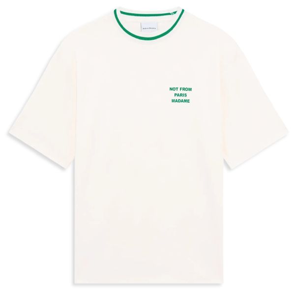 Drôle De Monsieur Slogan Sport T-shirt Off White