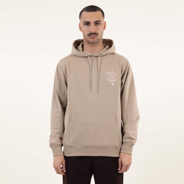 Drôle De Monsieur Slogan Vignes Hoodie Beige
