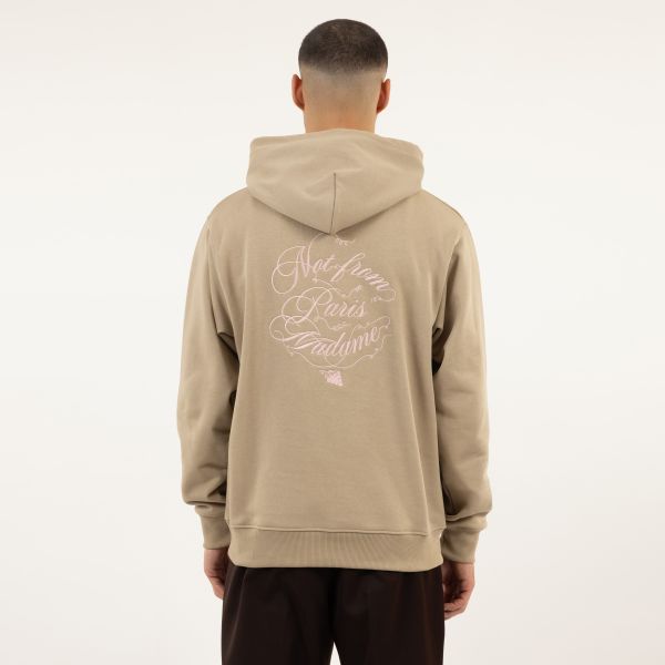 Drôle De Monsieur Slogan Vignes Hoodie Beige