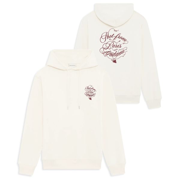 Drôle De Monsieur Slogan Vignes Hoodie Off White
