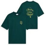 Drôle De Monsieur Slogan Vignes T-shirt Donker Groen