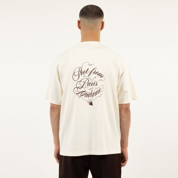Drôle De Monsieur Slogan Vignes T-shirt Off White