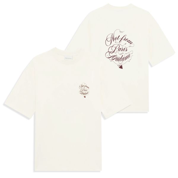 Drôle De Monsieur Slogan Vignes T-shirt Off White