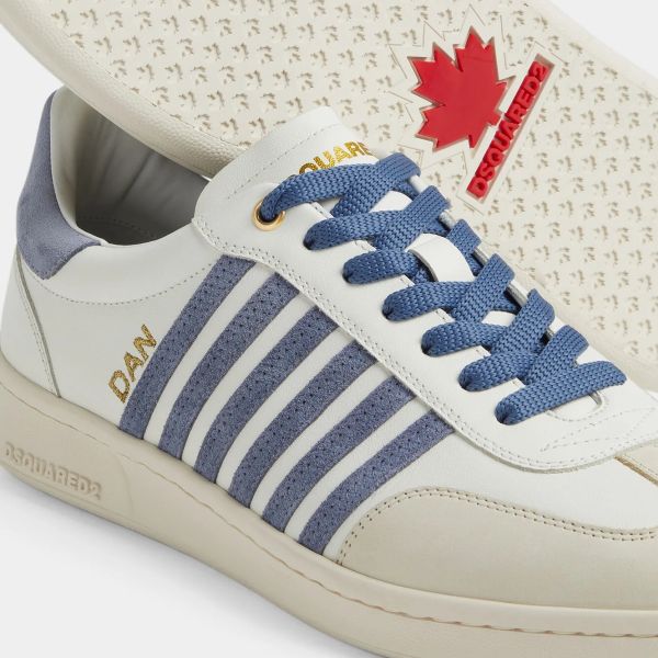 Dsquared2 Boxer Sneaker Wit/Blauw