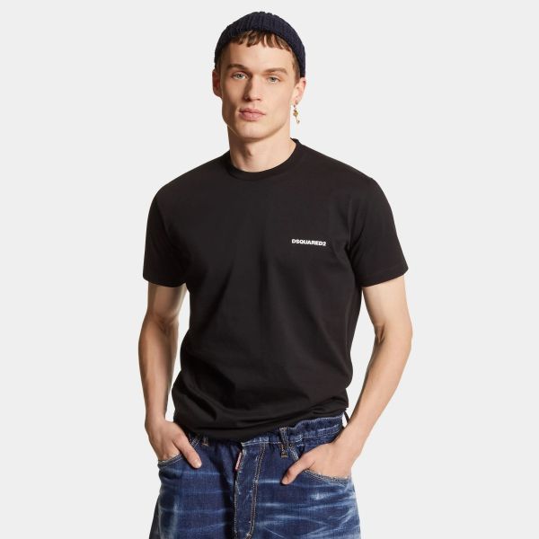 Dsquared2 Ceresio Map T-shirt Zwart