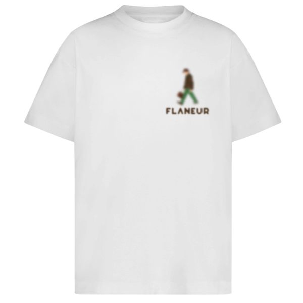 Flâneur Blurred Stroller T-shirt Wit
