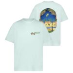Flâneur Lanterns Of Love T-shirt Licht Blauw