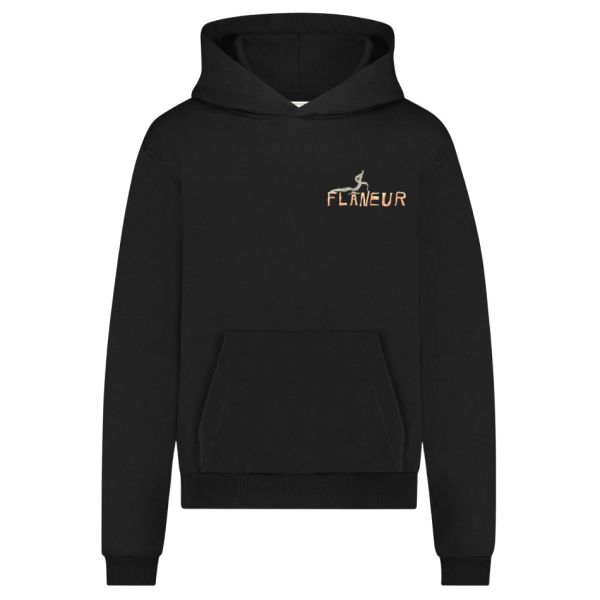 Flâneur Passage Of Time Hoodie Zwart