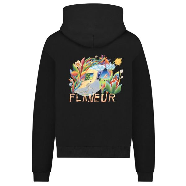 Flâneur Passage Of Time Hoodie Zwart