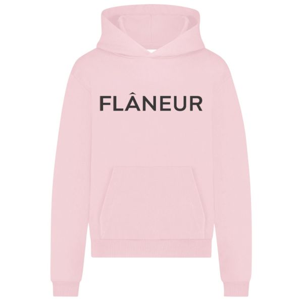 Flâneur Printed Logo Hoodie Roze
