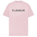Flâneur Printed Logo T-shirt Roze