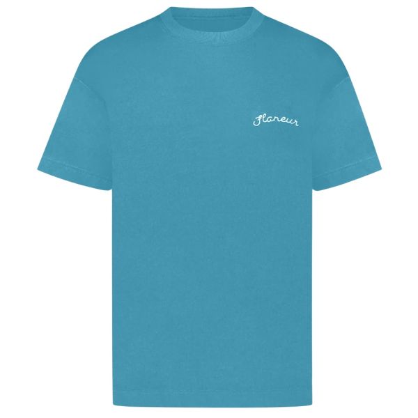 Flâneur Signature T-shirt Blauw