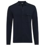 Genti Knitted Buttons Vest Navy