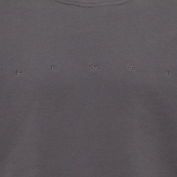 Genti Logo Sweater Grijs